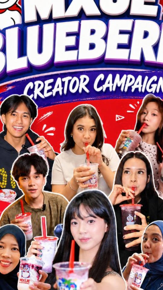 Mixue blueberry creator campaign